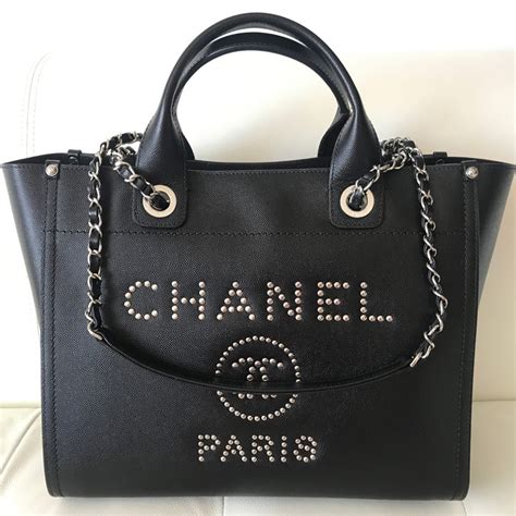 chanel studded deauville|chanel deauville bag.